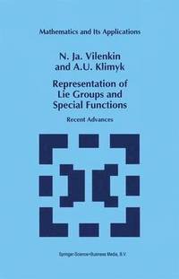 bokomslag Representation of Lie Groups and Special Functions