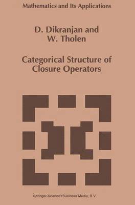 Categorical Structure of Closure Operators 1