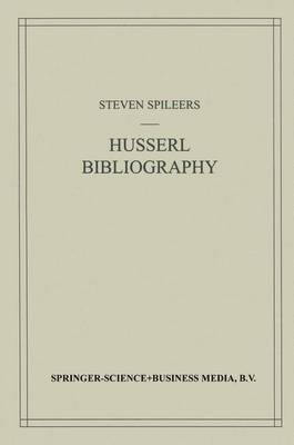 bokomslag Edmund Husserl Bibliography