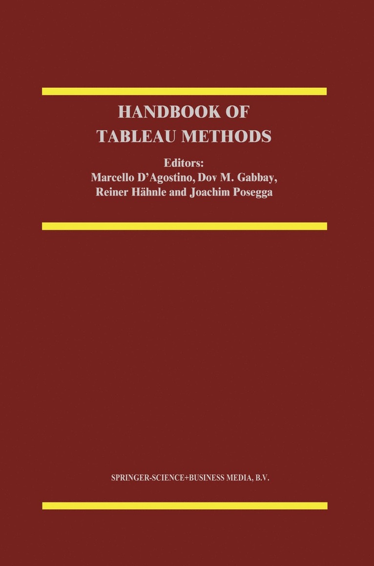 M. D'Agostino, Dov M. Gabbay, Reiner Hähnle, J. Posegga - Handbook of Tableau Methods, Häftad