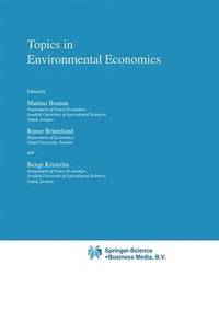 bokomslag Topics in Environmental Economics