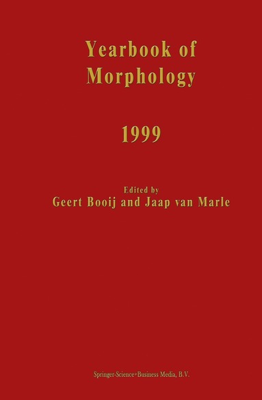 bokomslag Yearbook of Morphology 1999