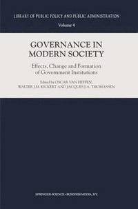 bokomslag Governance in Modern Society