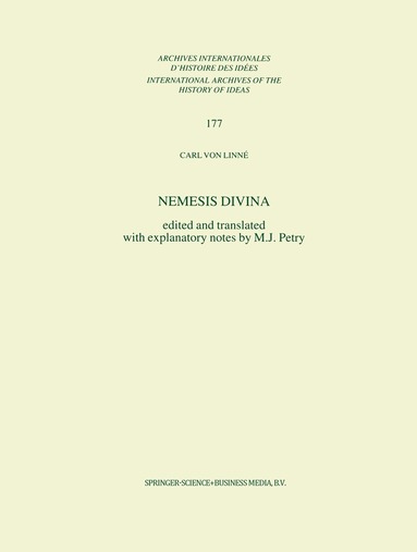 Carl von Linné, Michael John Petry - Nemesis Divina, Häftad