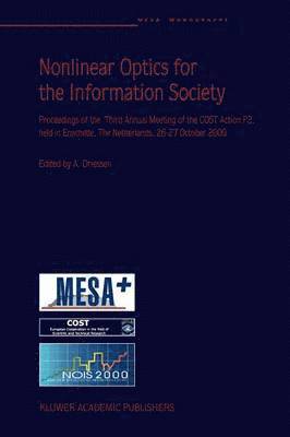 A. Driessen, Alfred Driessen - Nonlinear Optics for the Information Society, Häftad