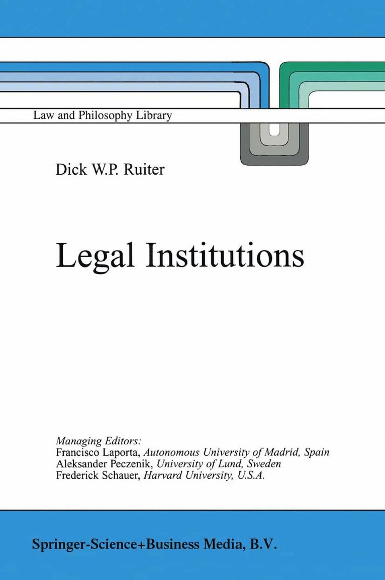 D.W. Ruiter, D. W. Ruiter - Legal Institutions, Häftad