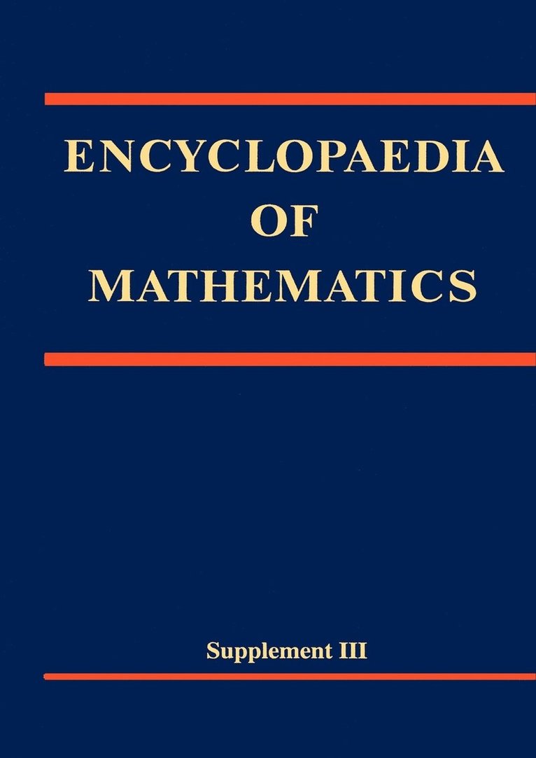 Michiel Hazewinkel - Encyclopaedia of Mathematics, Supplement III, Häftad