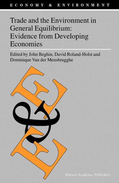 John Beghin, David Roland-Holst, Dominique Van der Mensbrugghe - Trade and the Environment in General Equilibrium: Evidence from Developing Economies, Häftad