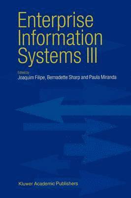 Joaquim Filipe, B. Sharp, P. Miranda - Enterprise Information Systems III, Häftad