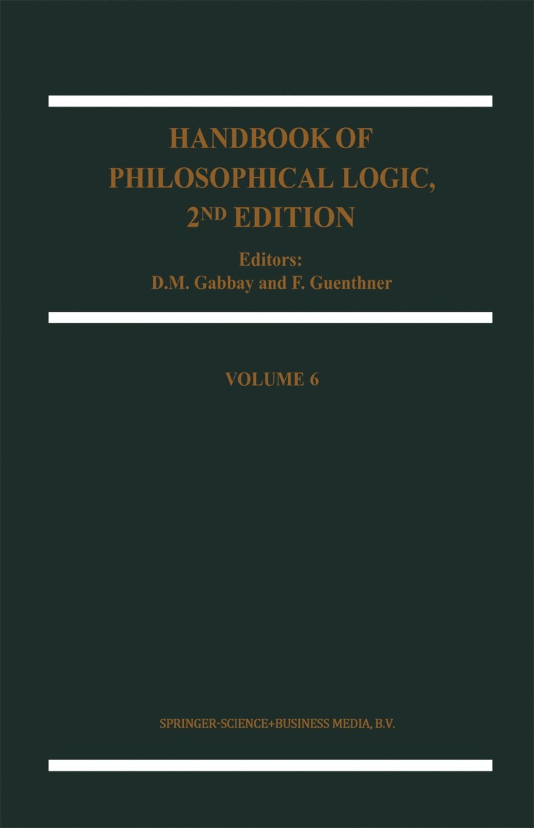 Dov M. Gabbay, Franz Guenthner, F. Guenthner - Handbook of Philosophical Logic, Häftad