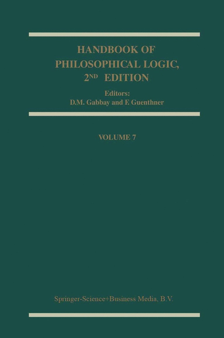 Dov M. Gabbay, Franz Guenthner, F. Guenthner - Handbook of Philosophical Logic, Häftad