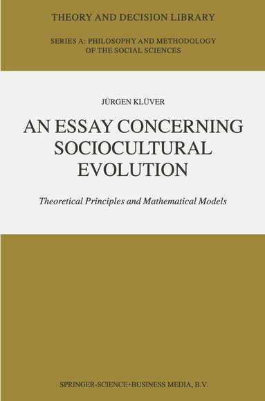 Jürgen Klüver - Essay Concerning Sociocultural Evolution, Häftad