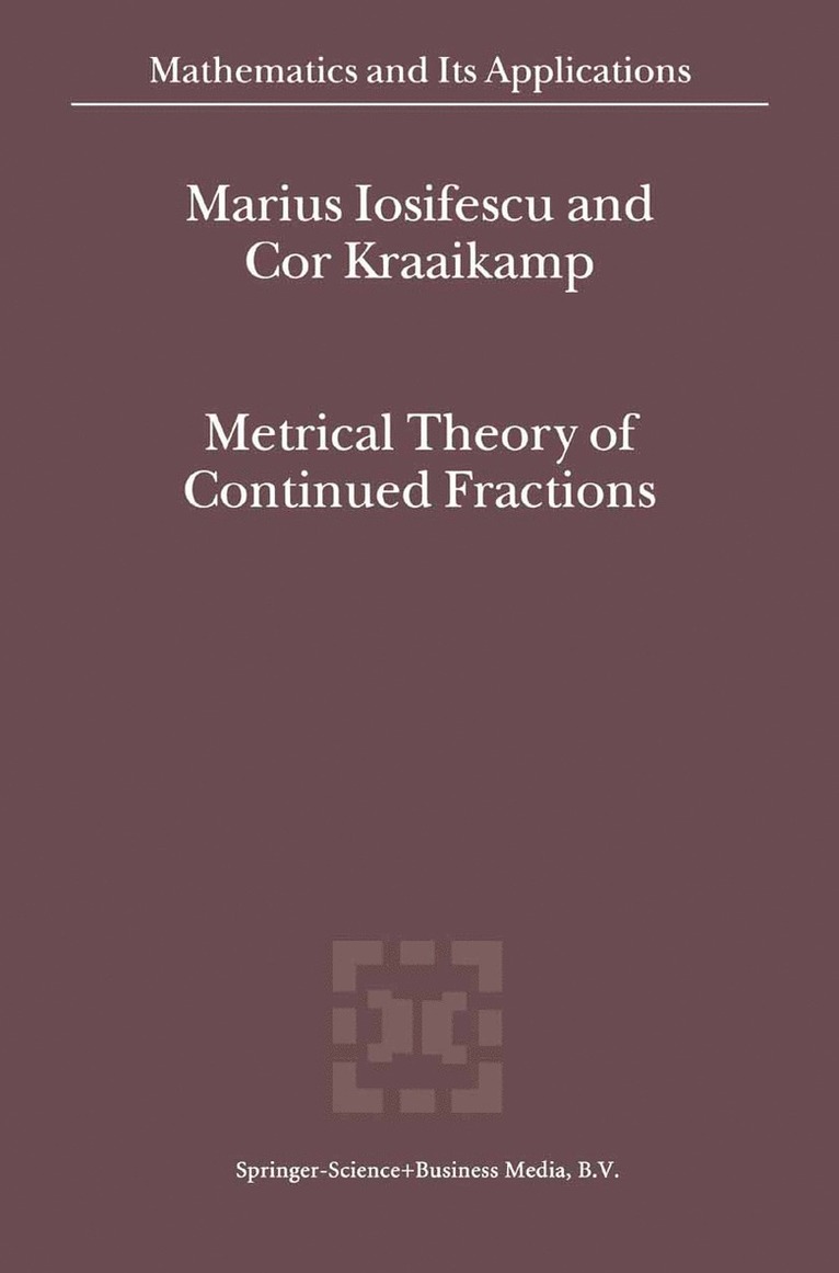 Metrical Theory of Continued Fractions 1