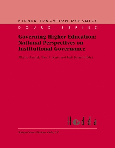 bokomslag Governing Higher Education: National Perspectives on Institutional Governance