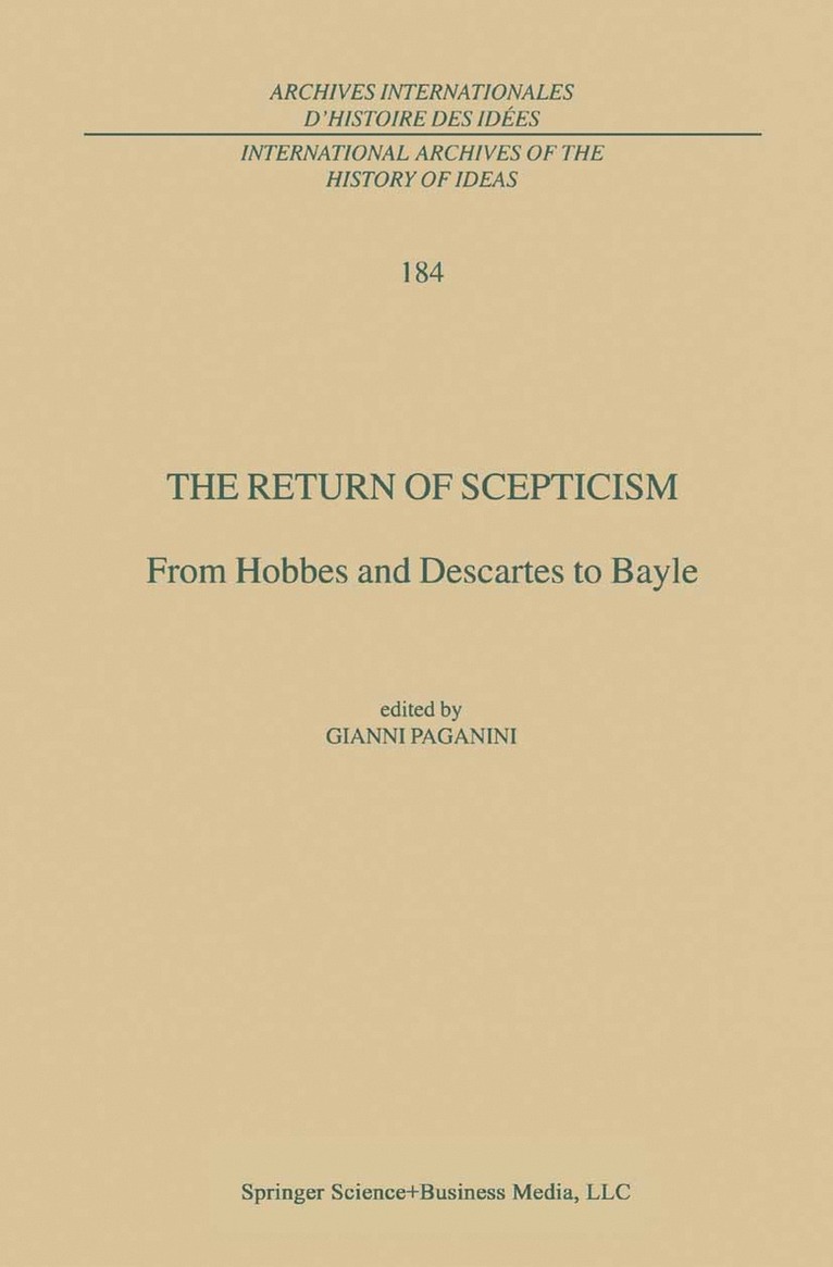 Gianni Paganini - Return of Scepticism, Häftad