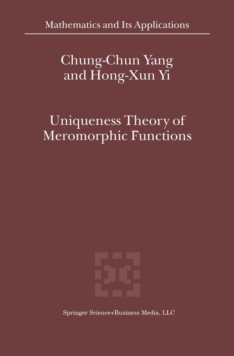 Uniqueness Theory of Meromorphic Functions 1