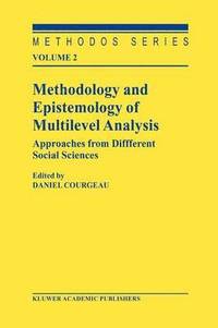 bokomslag Methodology and Epistemology of Multilevel Analysis