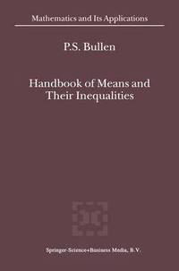 bokomslag Handbook of Means and Their Inequalities