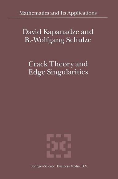 D. V. Kapanadze, Bert-Wolfgang Schulze - Crack Theory and Edge Singularities, Häftad