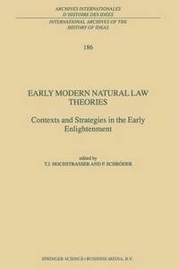 bokomslag Early Modern Natural Law Theories