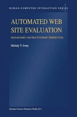 M.Y. Ivory, M. y. Ivory - Automated Web Site Evaluation, Häftad