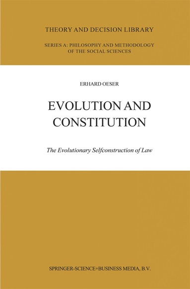 E.F. Oeser - Evolution and Constitution, Häftad
