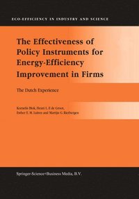bokomslag The Effectiveness of Policy Instruments for Energy-Efficiency Improvement in Firms