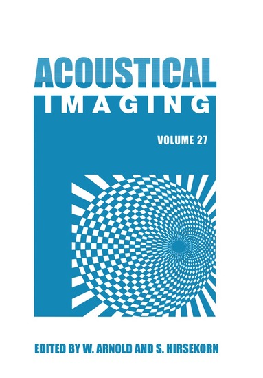 Walter Arnold, Sigrun Hirsekorn - Acoustical Imaging, Häftad