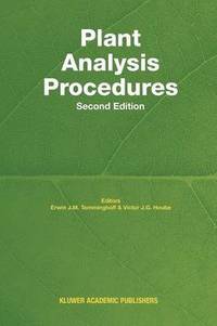 bokomslag Plant Analysis Procedures