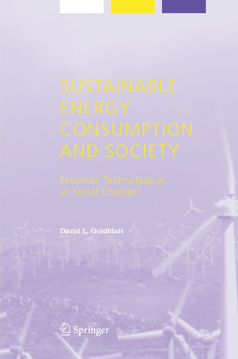 David L. Goldblatt - Sustainable Energy Consumption and Society, Häftad