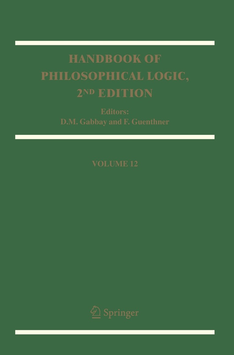 D.M. Gabbay, Franz Guenthner, D. M. Gabbay, F. Guenthner - Handbook of Philosophical Logic, Häftad