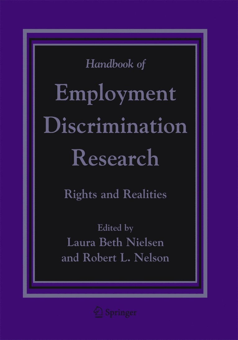 Laura Beth Nielsen, Robert L. Nelson - Handbook of Employment Discrimination Research, Häftad
