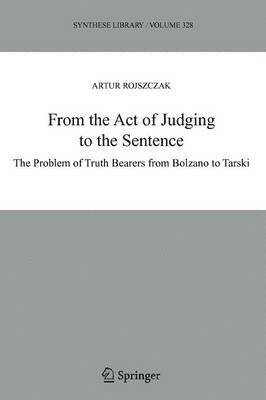 bokomslag From the Act of Judging to the Sentence