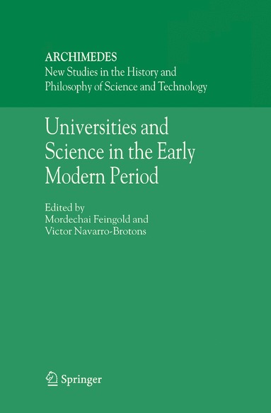 bokomslag Universities and Science in the Early Modern Period