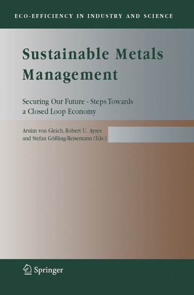 bokomslag Sustainable Metals Management