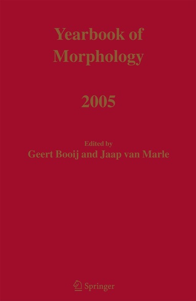 bokomslag Yearbook of Morphology 2005