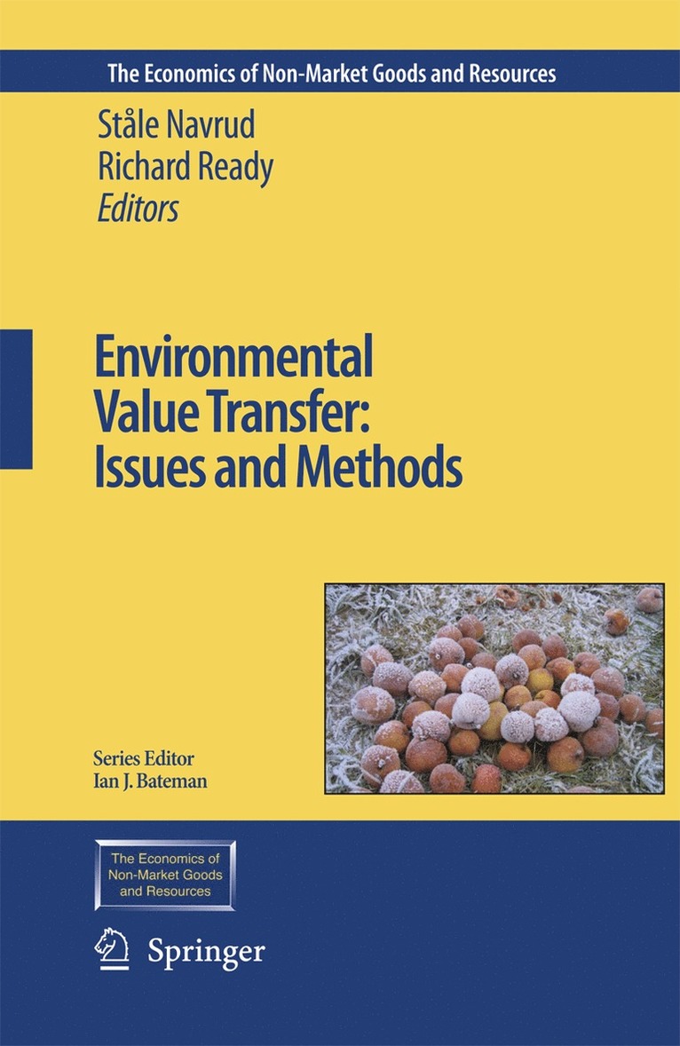 Environmental Value Transfer: Issues and Methods 1