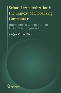 bokomslag School Decentralization in the Context of Globalizing Governance