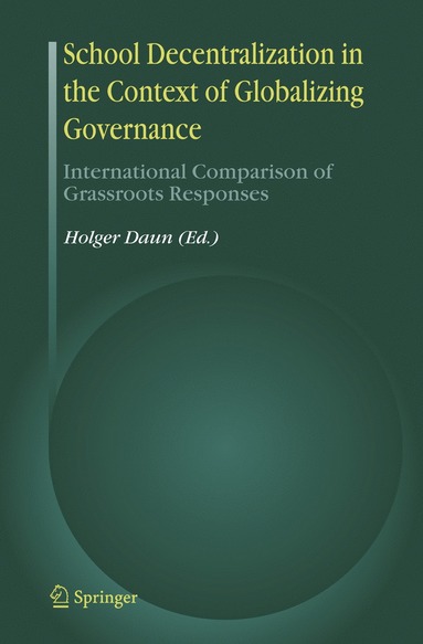 bokomslag School Decentralization in the Context of Globalizing Governance