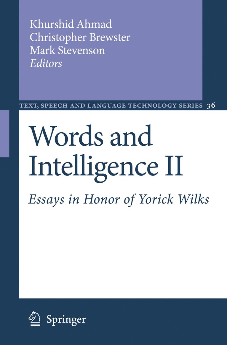 Khurshid Ahmad, Christopher Brewster, Mark Stevenson - Words and Intelligence II, Häftad
