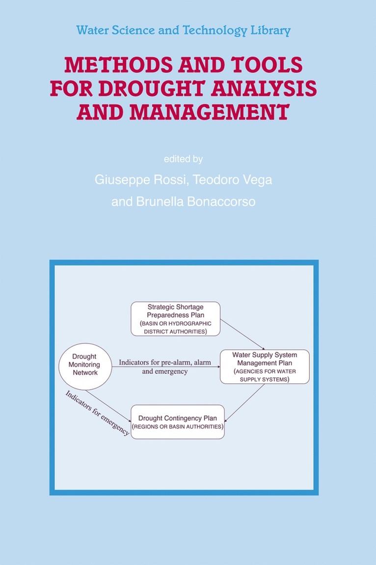 Giuseppe Rossi, Teodoro Vega, Brunella Bonaccorso - Methods and Tools for Drought Analysis and Management, Häftad