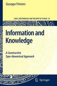 bokomslag Information and Knowledge