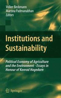 bokomslag Institutions and Sustainability
