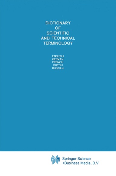 bokomslag Dictionary of Scientific and Technical Terminology