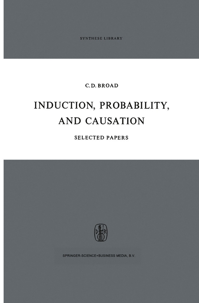 Induction, Probability, and Causation 1