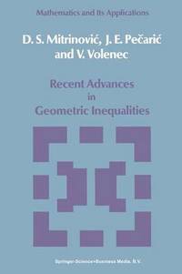 bokomslag Recent Advances in Geometric Inequalities