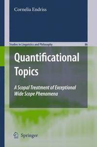 bokomslag Quantificational Topics