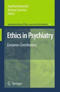 bokomslag Ethics in Psychiatry