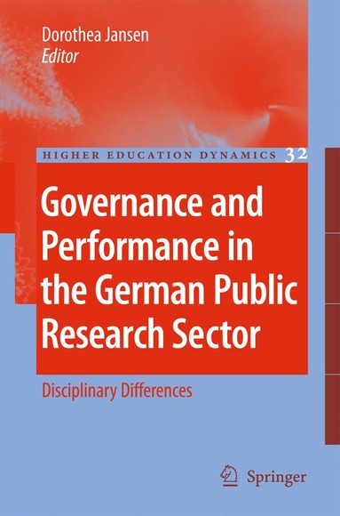 Dorothea Jansen - Governance and Performance in the German Public Research Sector, Inbunden