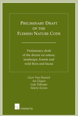 bokomslag Preliminary Draft of the Flemish Nature Code